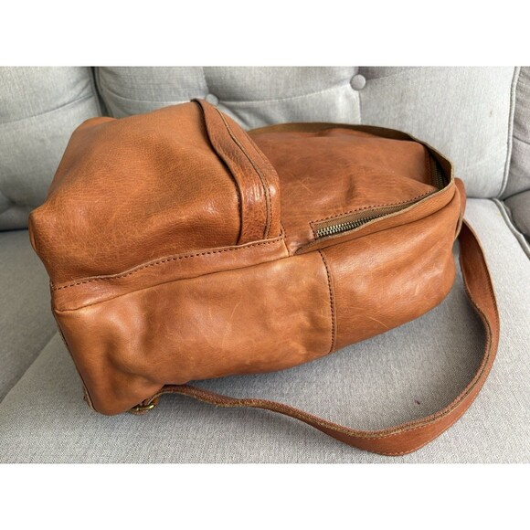 Madewell The Lorimer Italia Leather Backpack Saddle Brown 15” Large Backpack main image 7